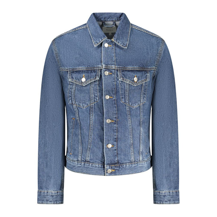 Pepe Jeans Blu Cotton Men Jacket Pepe Jeans