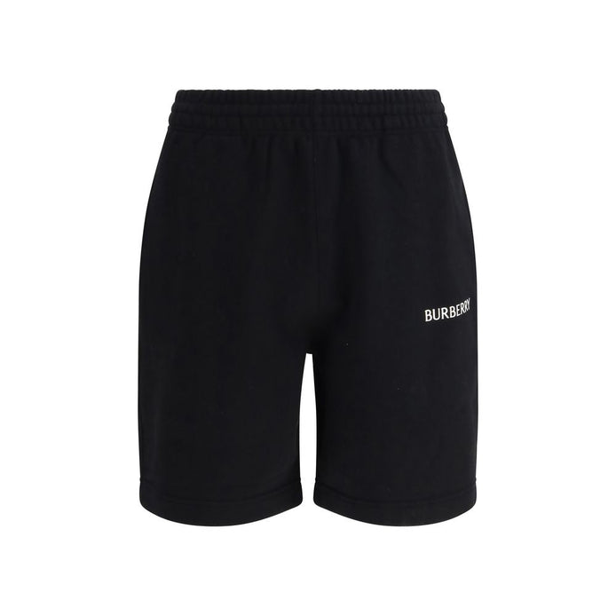 Burberry Black Cotton Bermuda Shorts Burberry