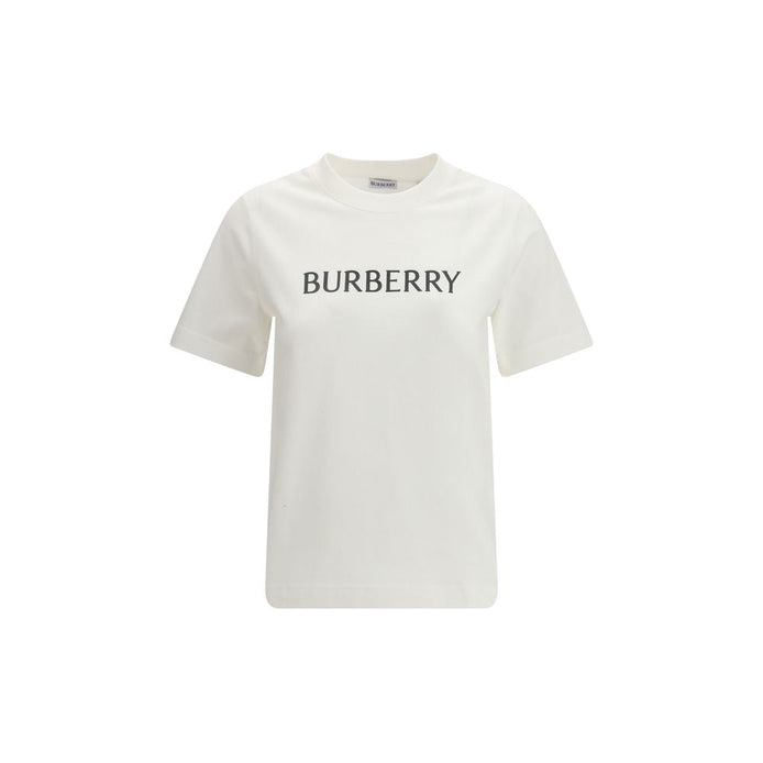 Burberry White Cotton T-Shirt Burberry