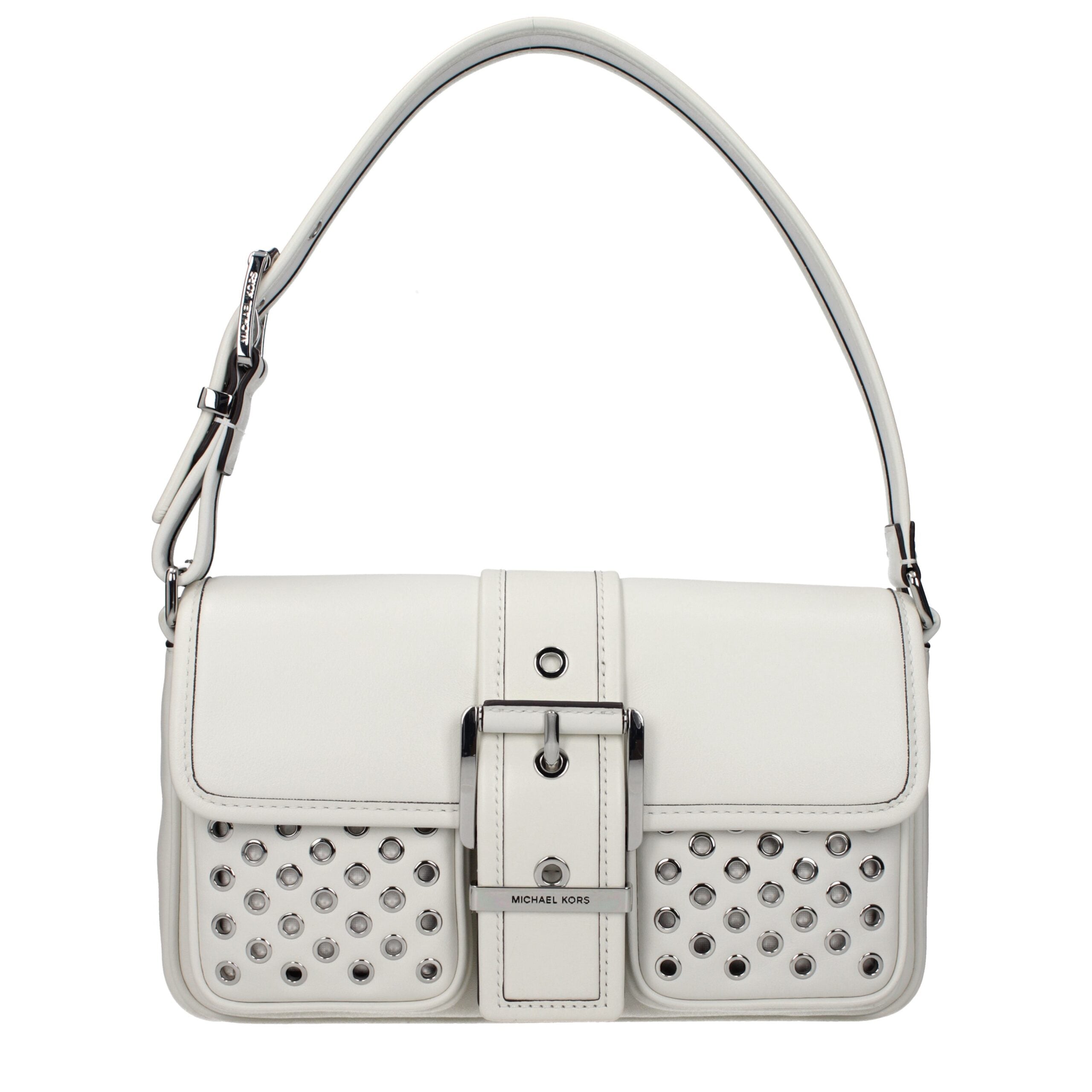 Michael Kors White Leather Shoulder Bag Michael Kors