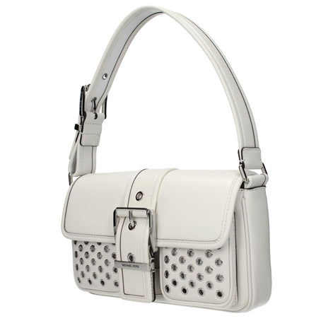 Michael Kors White Leather Shoulder Bag Michael Kors