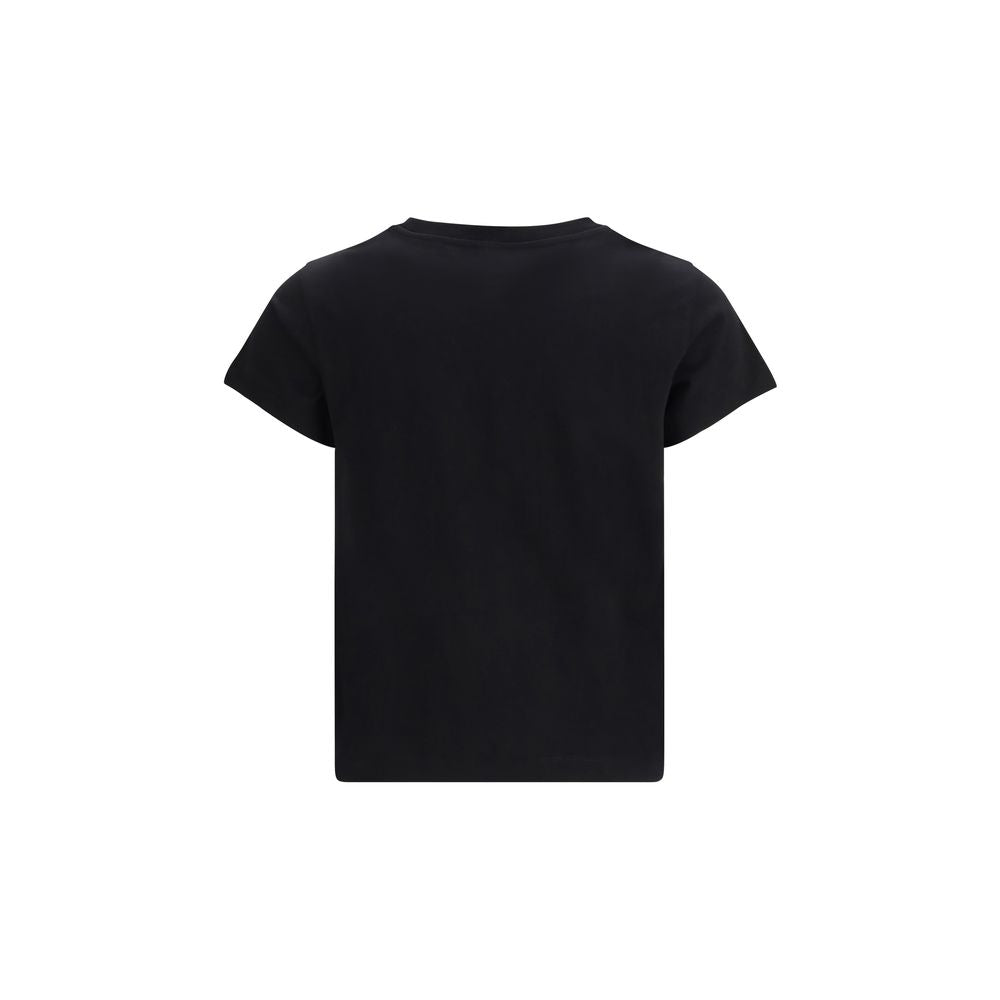 PINKO Black Cotton T-Shirt PINKO