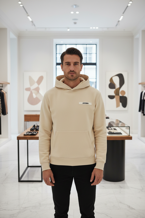 Jacquemus Beige Cotton Sweatshirt