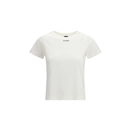 PINKO White Cotton T-Shirt PINKO
