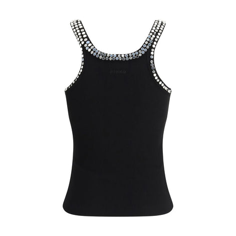 PINKO Black Cotton Top PINKO