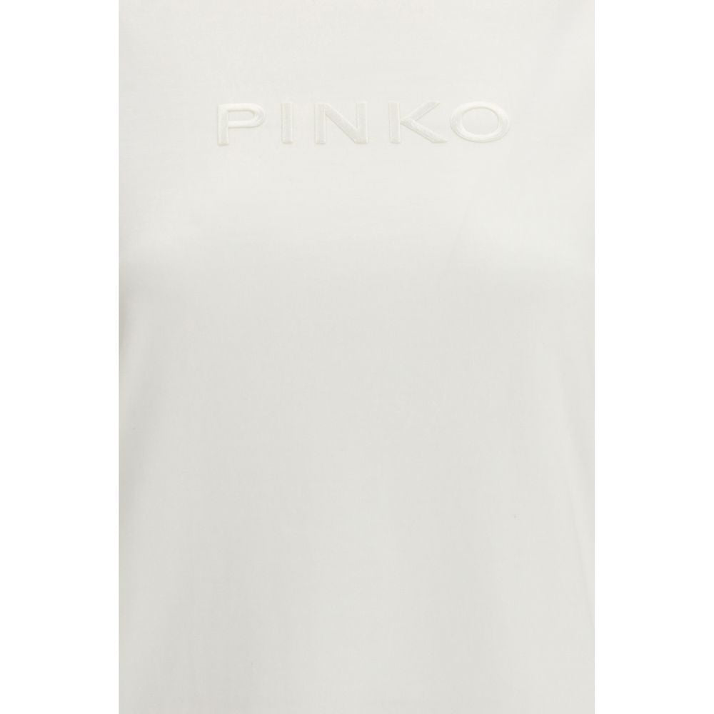 PINKO White Cotton T-Shirt PINKO