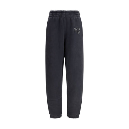 Pantalon de jogging en coton noir Alexander Wang (pantalon de sport)