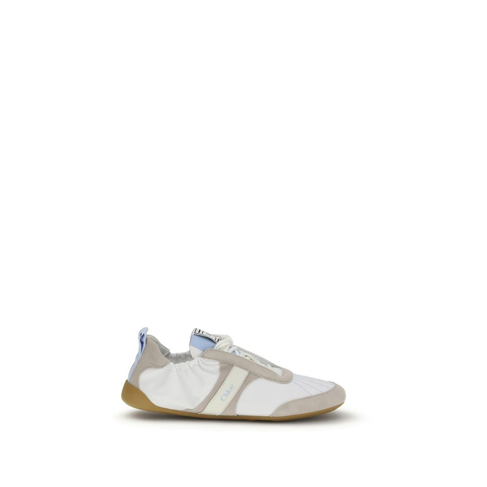 Chloé White Calf Leather Bos Taurus Athletic Sneakers Chloé