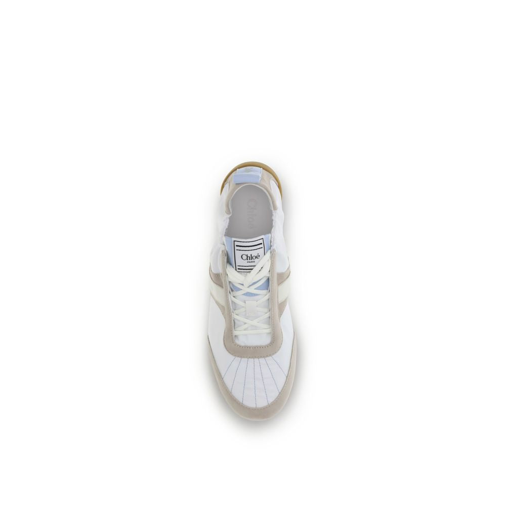 Chloé White Calf Leather Bos Taurus Athletic Sneakers Chloé