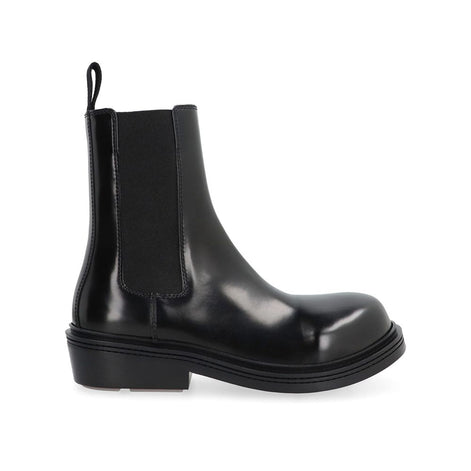 Bottega Veneta Black Calfskin Chelsea Boots Bottega Veneta