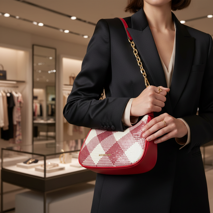 Sac bandoulière en toile multicolore Michael Kors