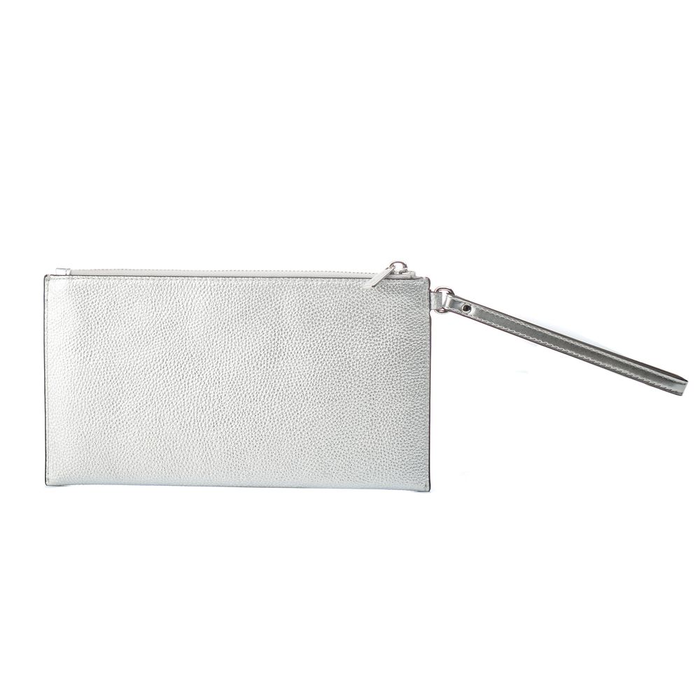 Michael Kors Gray Leather Clutch Bag Michael Kors
