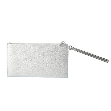 Michael Kors Gray Leather Clutch Bag Michael Kors
