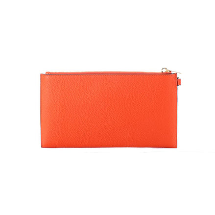 Pochette en cuir orange Michael Kors