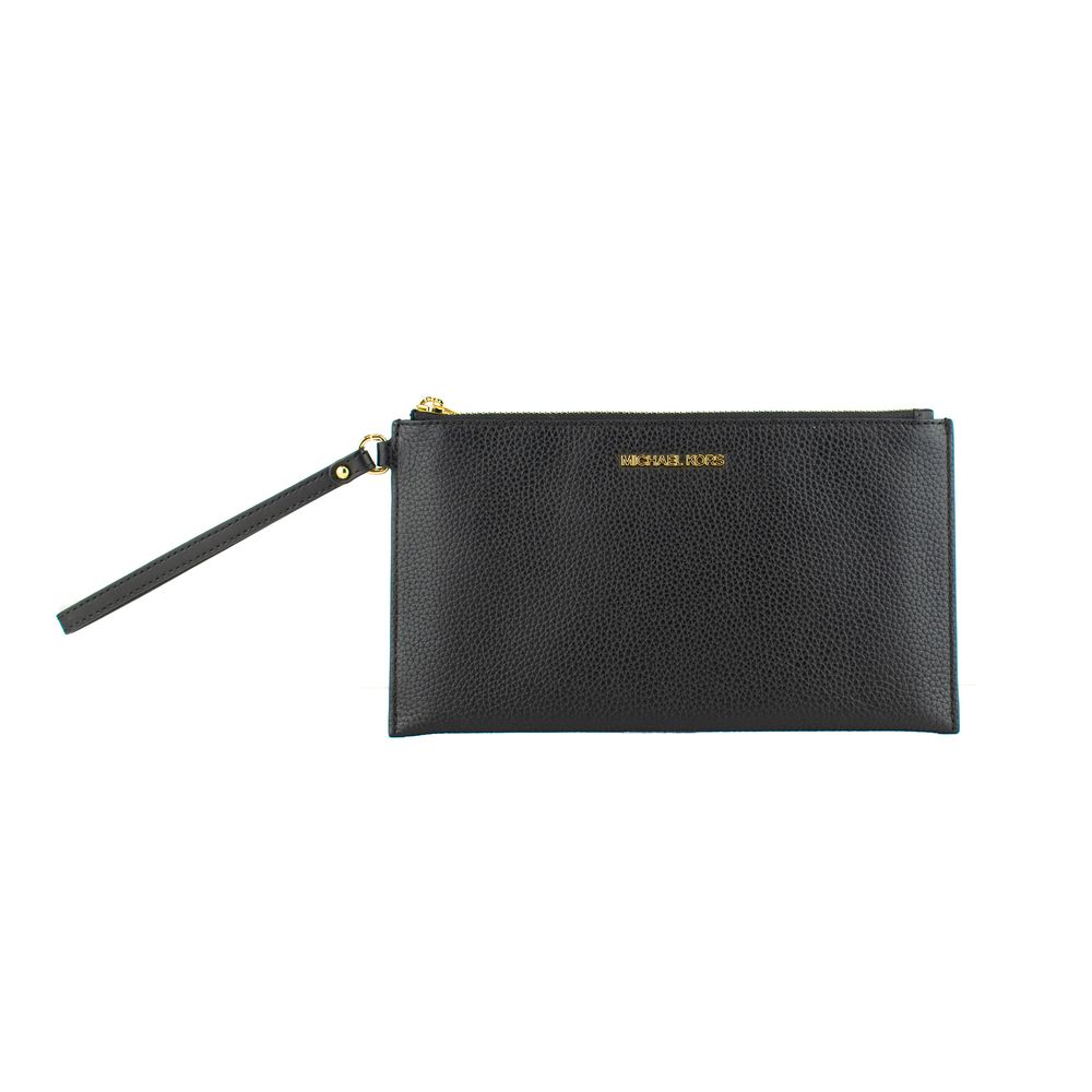 Michael Kors Black Leather Clutch Bag Michael Kors