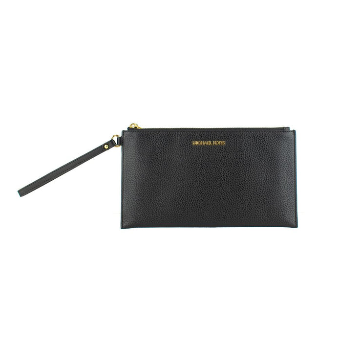Michael Kors Black Leather Clutch Bag Michael Kors