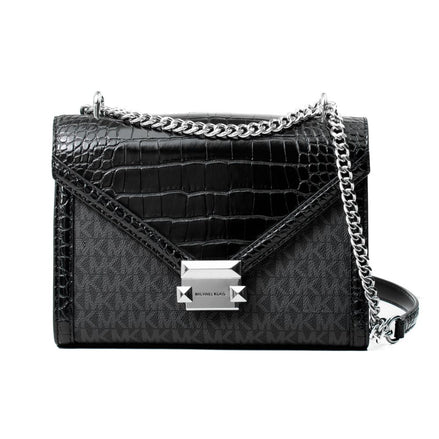 Michael Kors Black Canvas Crossbody Bag Michael Kors
