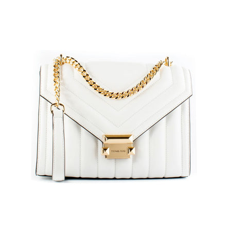 Michael Kors White Leather Shoulder Bag Michael Kors