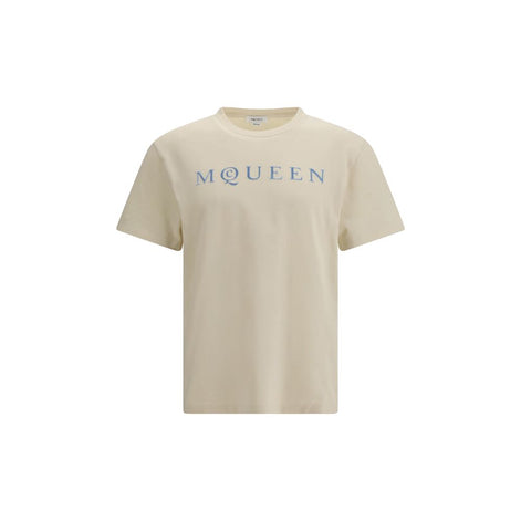 Alexander McQueen Cream Cotton T-Shirt Alexander McQueen