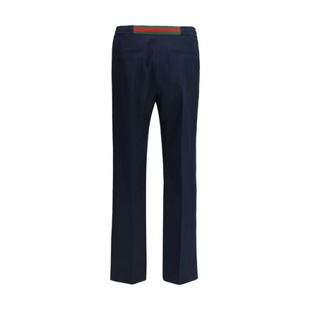 Pantalon décontracté Gucci en polyester bleu