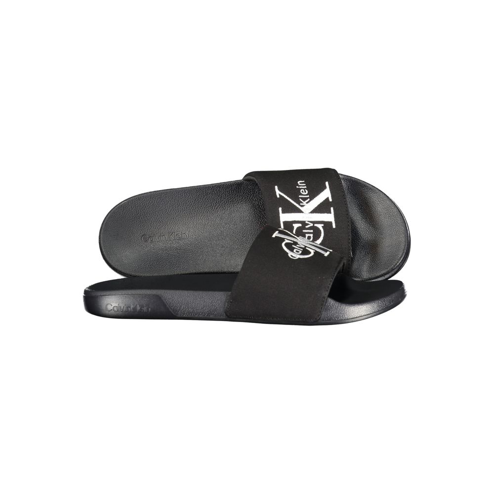 Calvin Klein Black Polyurethane Men's Slipper Calvin Klein