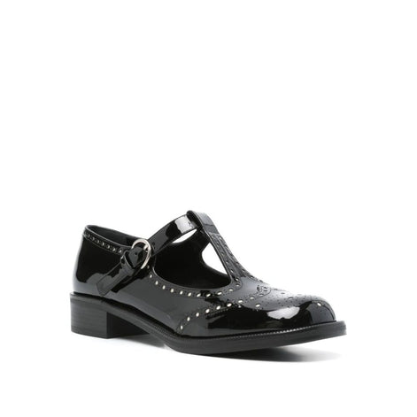 Miu Miu Black Calfskin Shoes Miu Miu