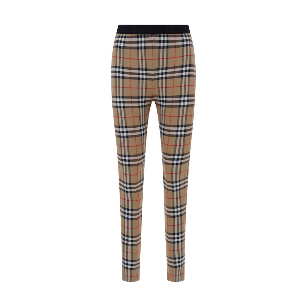 Burberry Brown Polyamide Leggings Burberry