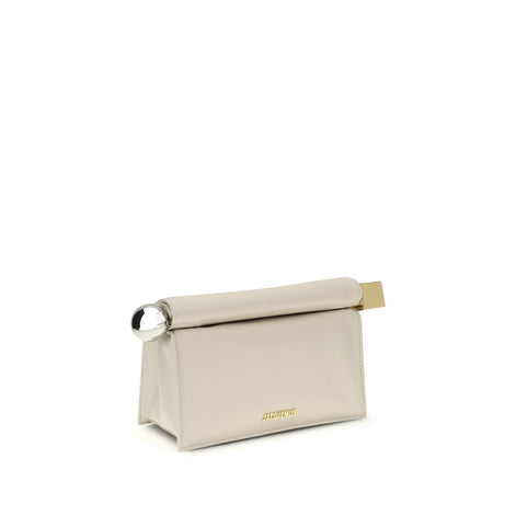 Jacquemus Cream Calf Leather Bos Taurus Clutch Bag Jacquemus