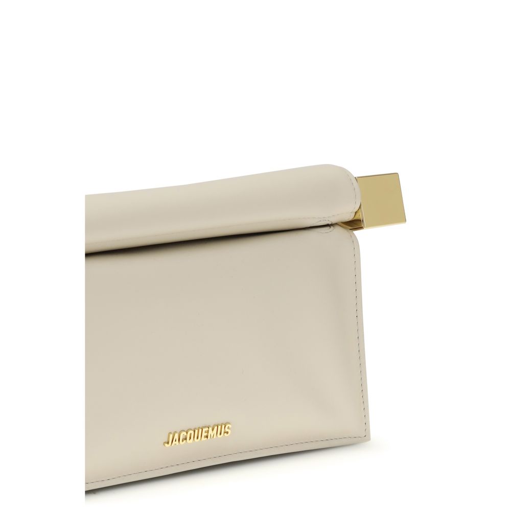 Jacquemus Cream Calf Leather Bos Taurus Clutch Bag Jacquemus