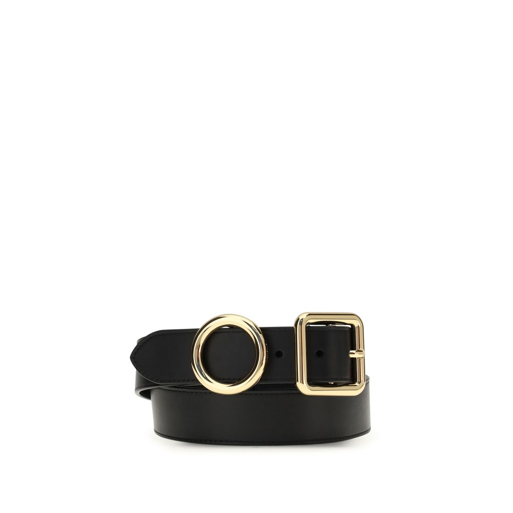 Jacquemus Black Calf Leather Bos Taurus Regular Belt Jacquemus