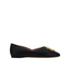 Bally Black Calfskin Ballet Flats Bally