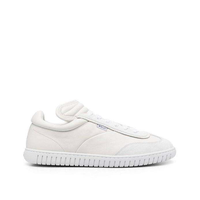 Bally White Calfskin Low Top Sneakers Bally