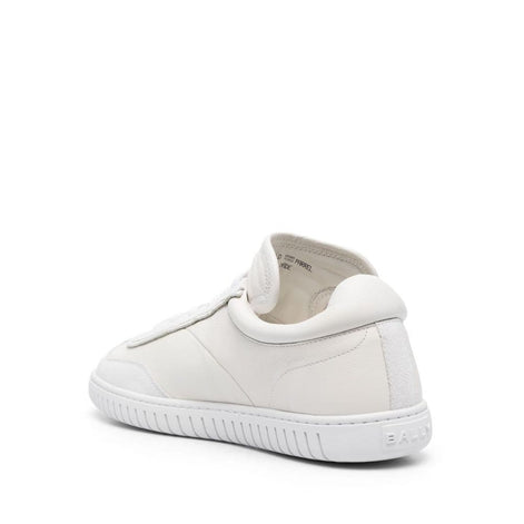 Bally White Calfskin Low Top Sneakers Bally