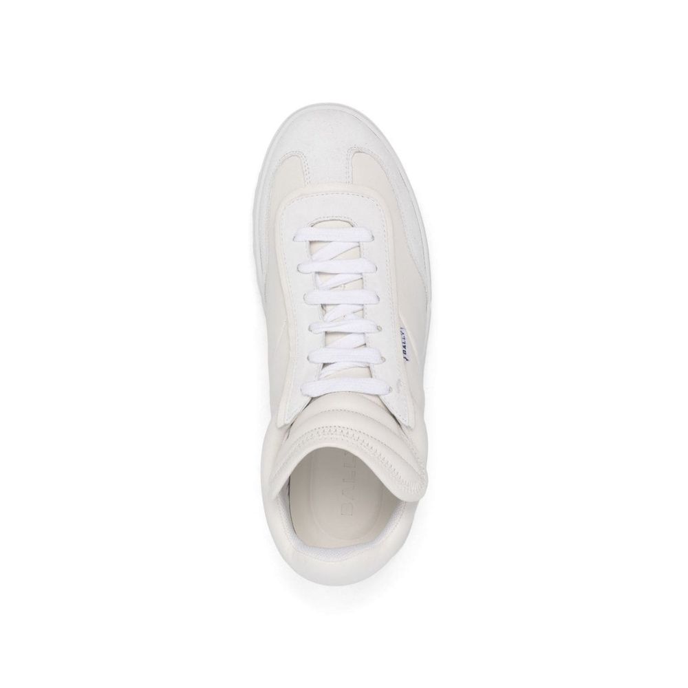 Bally White Calfskin Low Top Sneakers Bally