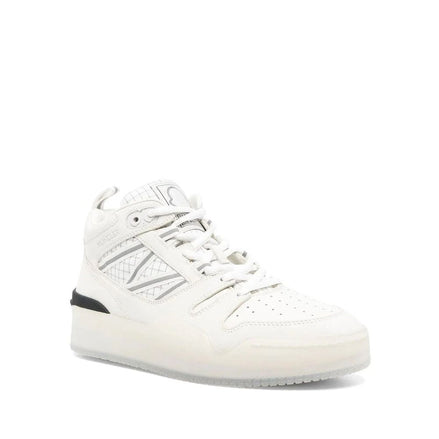 Moncler White Calfskin Athletic Sneakers Moncler