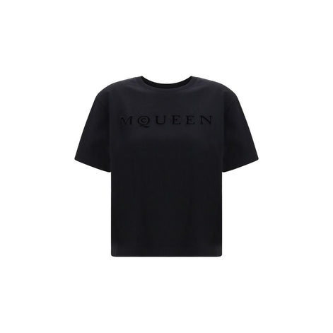 Alexander McQueen Black Cotton T-Shirt Alexander McQueen