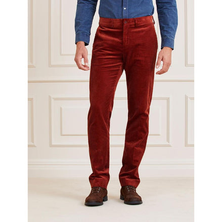 Pantalon décontracté en coton marron Guess