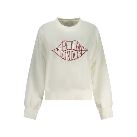 Pepe Jeans Bianco Cotton Womens Sweatshirt Pepe Jeans