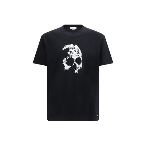 Schwarzes Baumwoll-T-Shirt von Alexander McQueen