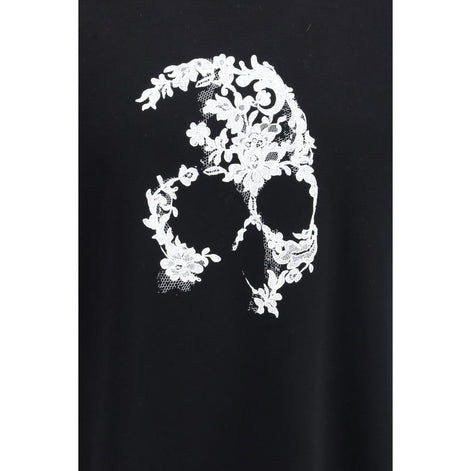 Schwarzes Baumwoll-T-Shirt von Alexander McQueen
