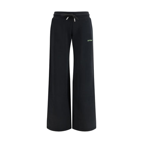 Pantalon décontracté en coton noir Off-White