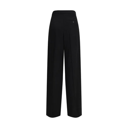 Pantalon habillé en coton noir Balenciaga