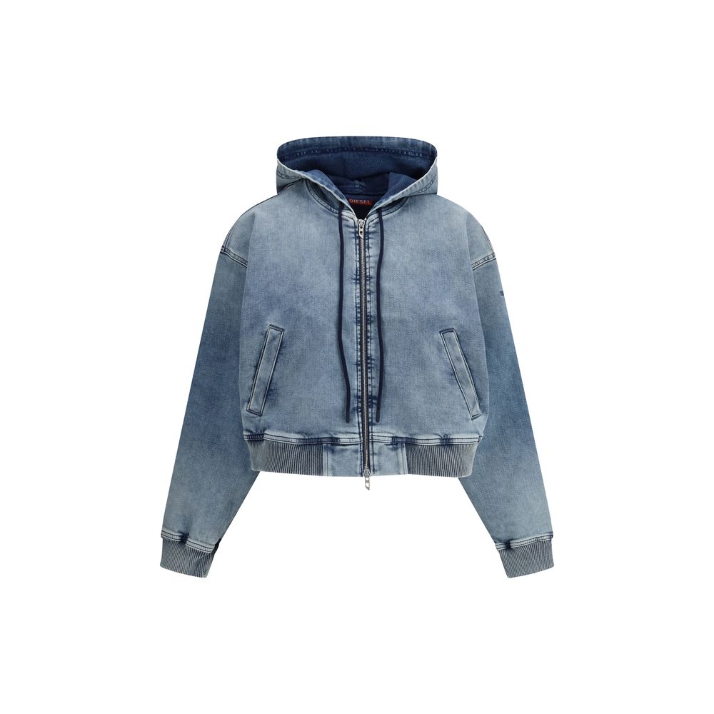 Diesel Blue Cotton Denim Jacket Diesel