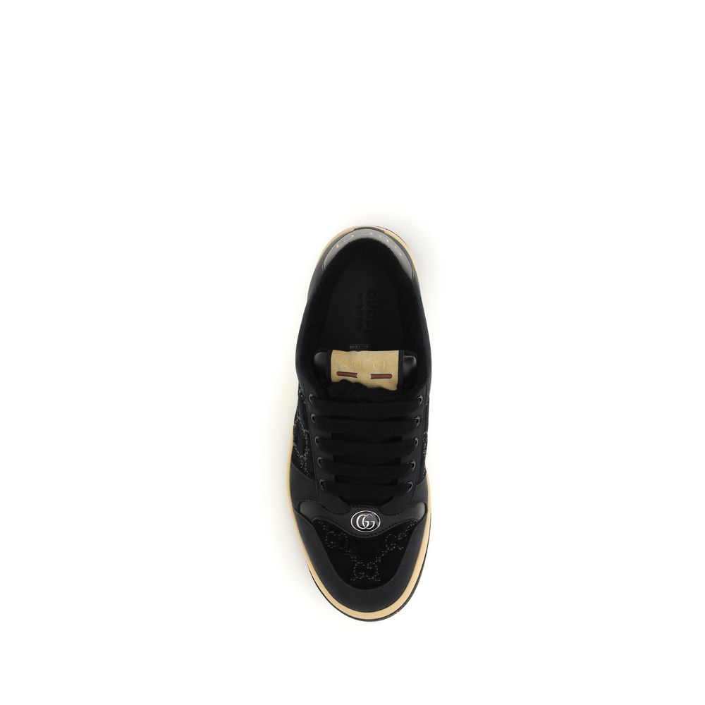 Gucci Bos Taurus Sneaker aus blauem Kalbsleder