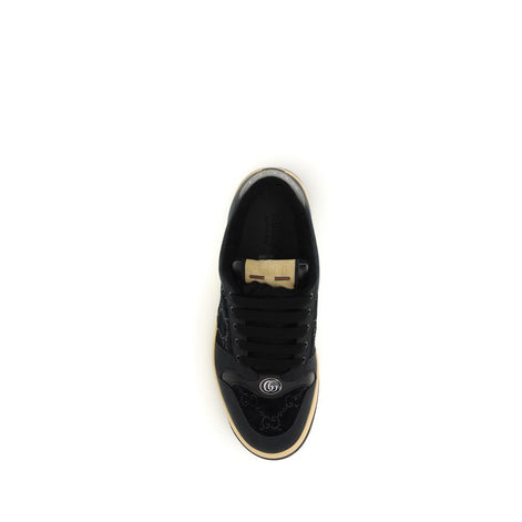 Gucci Bos Taurus Sneaker aus blauem Kalbsleder