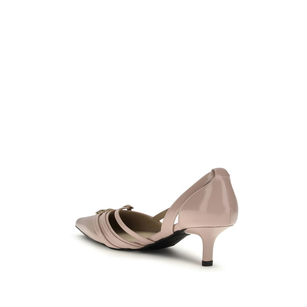 PINKO Bos Taurus Pumps aus mehrfarbigem Kalbsleder mit mittelhohem Absatz