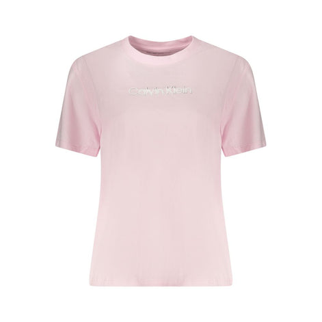 T-shirt Calvin Klein Rosa en coton pour femme