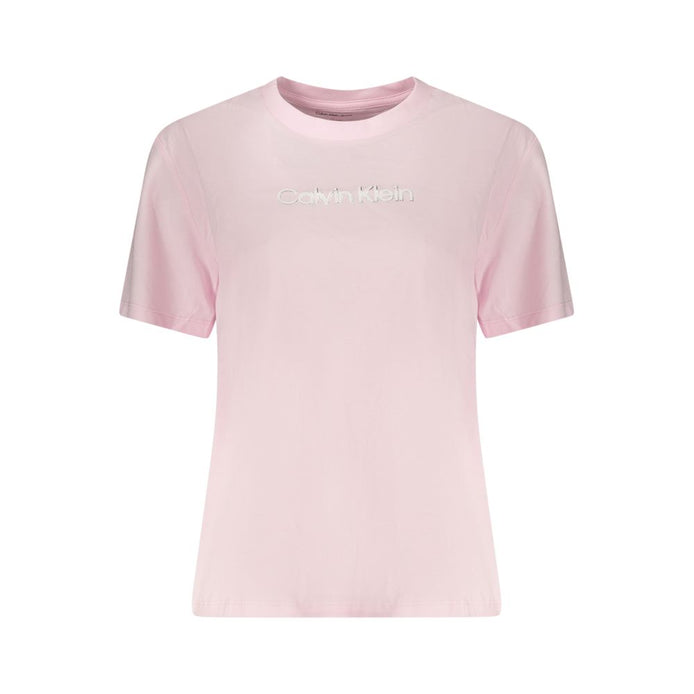 T-shirt Calvin Klein Rosa en coton pour femme