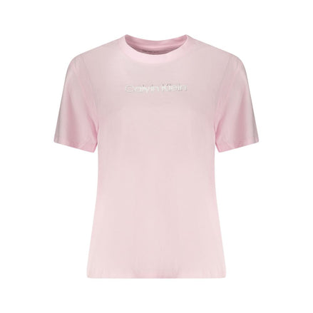 T-shirt Calvin Klein Rosa en coton pour femme