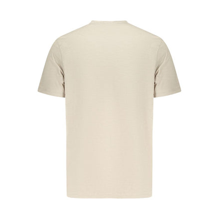 Hugo Boss Beige Cotton Men T-Shirt